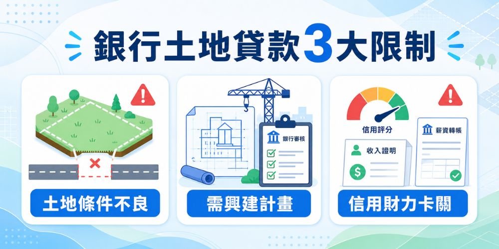 銀行土地貸款3大限制