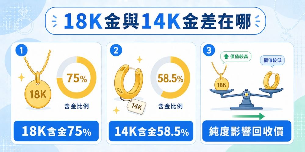 18K金與14K金差在哪？