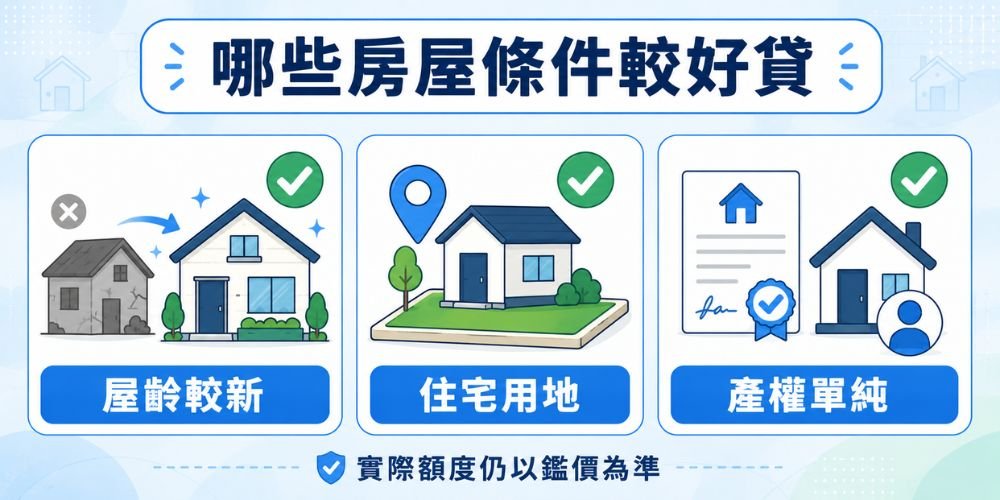 哪些房屋條件比較好貸房屋二胎借款