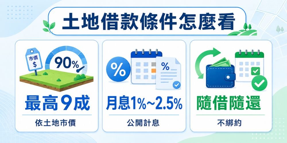 土地借款條件怎麼看