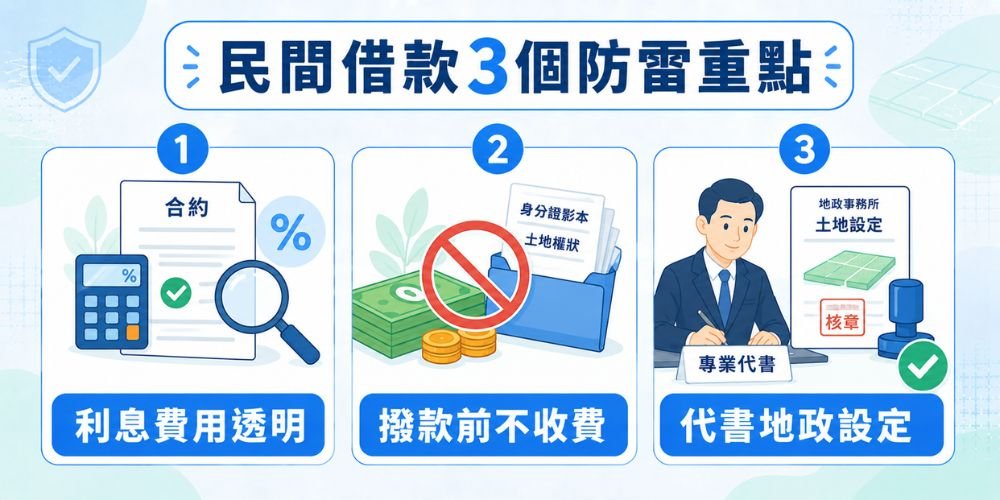 民間借款3個防雷重點