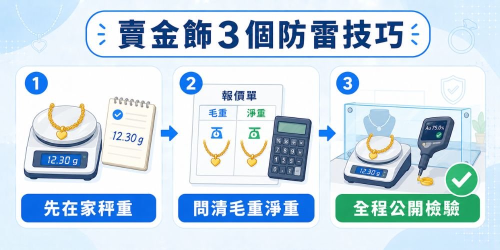 賣金飾3個防雷技巧