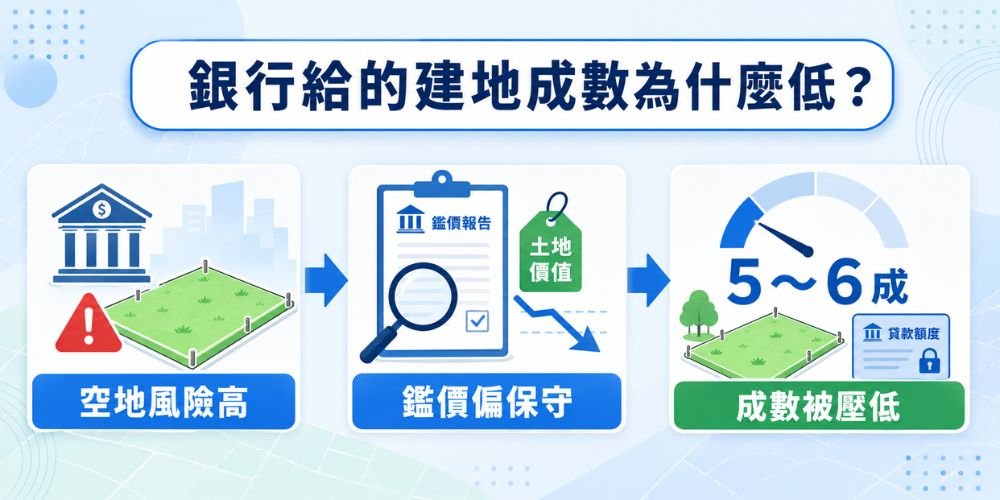 銀行建地貸款成數低的原因