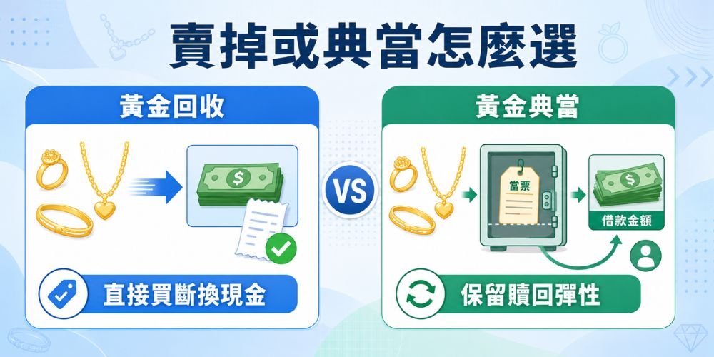 金飾賣掉或典當哪個好？
